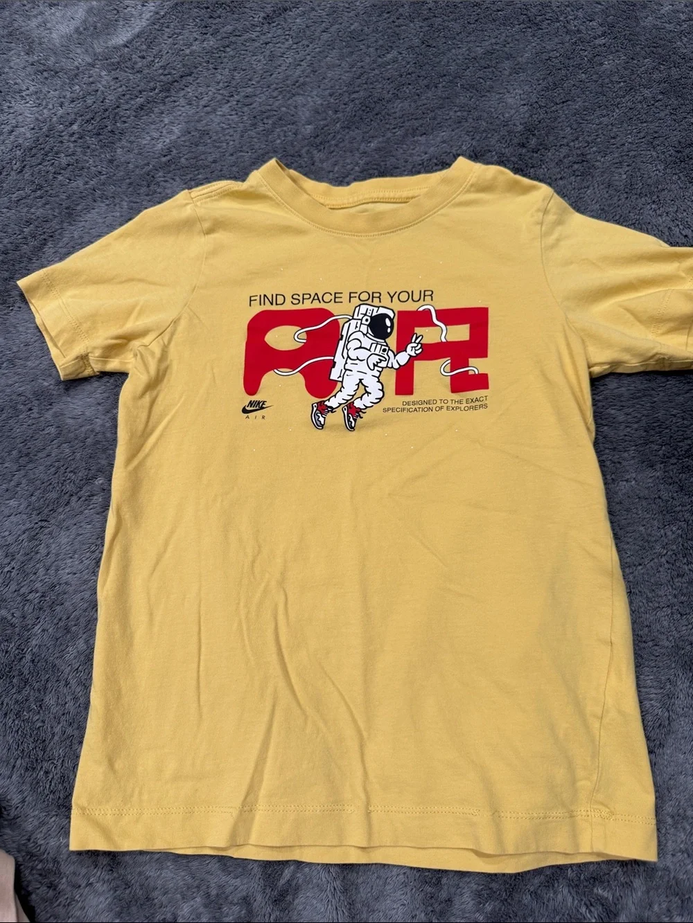 Boys Nike Yellow Tee